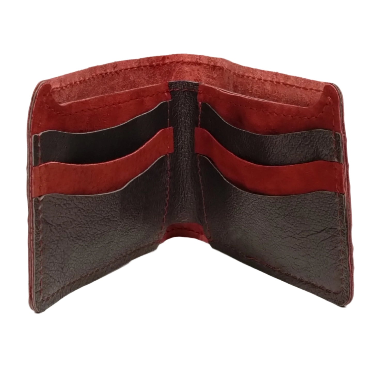 Billetera Tradicional (Red Snake Emboss/hilo rojo) (Red/Black)