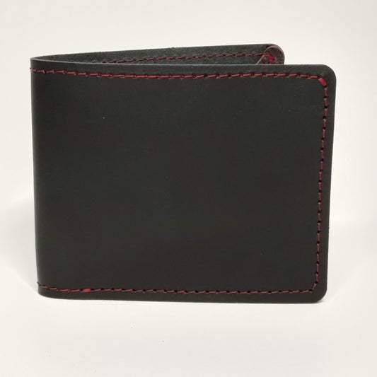 Billetera Tradicional (Black Action/hilo rojo) (Black/Red)