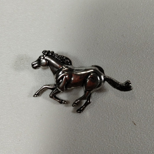 Decoraciones Metálicas de Caballo para Trabajo en Cuero - Figura de Mustang Corriendo - Nuevo