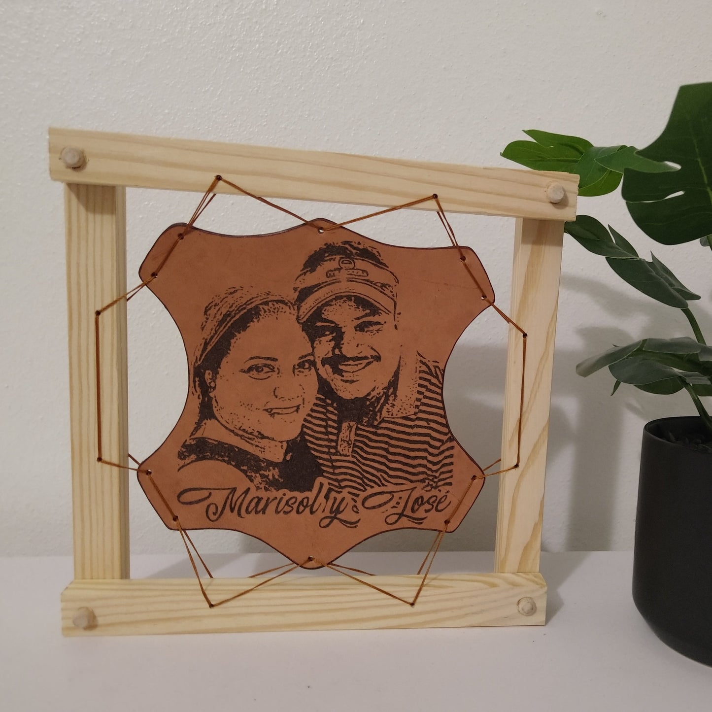 Pyrography Portrait on Leather