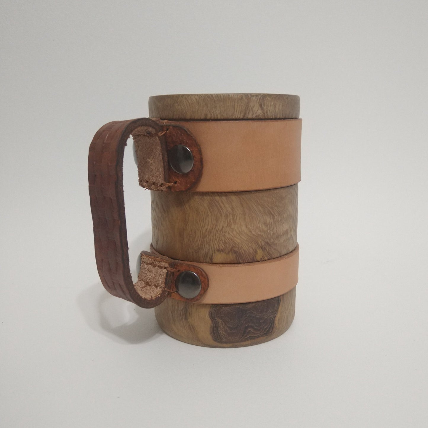 Wood & Leather Cup