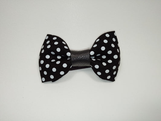 Lazo Un Tono (Black/White Polkadot)